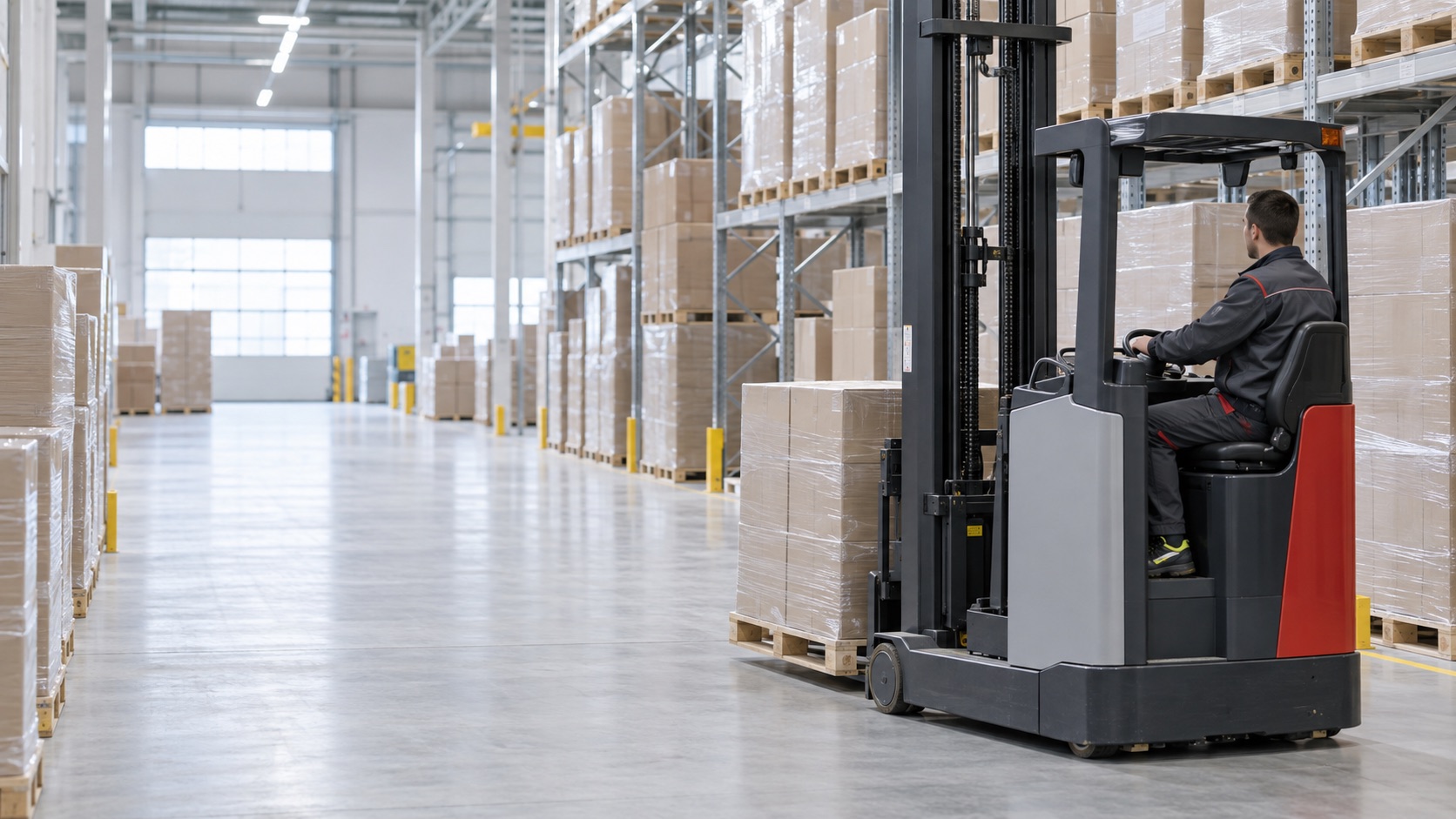 Logistica interna con carrelli retrattili