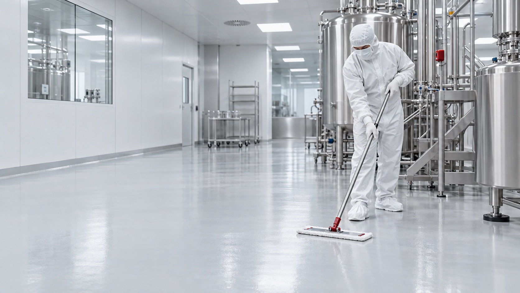 Cleaning di camere bianche e reparti